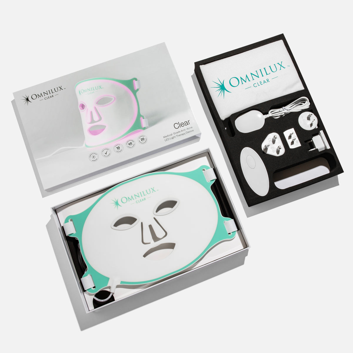 Omnilux Clear LED Face Mask Open Box