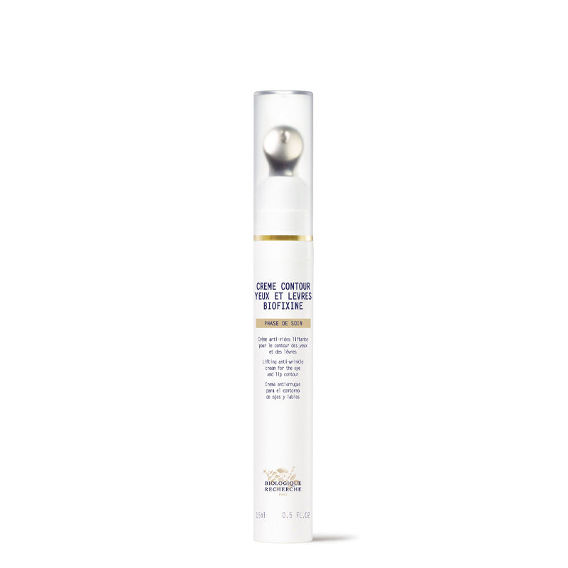 What is Biologique Recherche Creme Contour des Yeux Biofixine? An anti-aging eye cream to help smooth fine lines and wrinkles around the eye contour area, reduce puffines and minimize under eye dark circles.