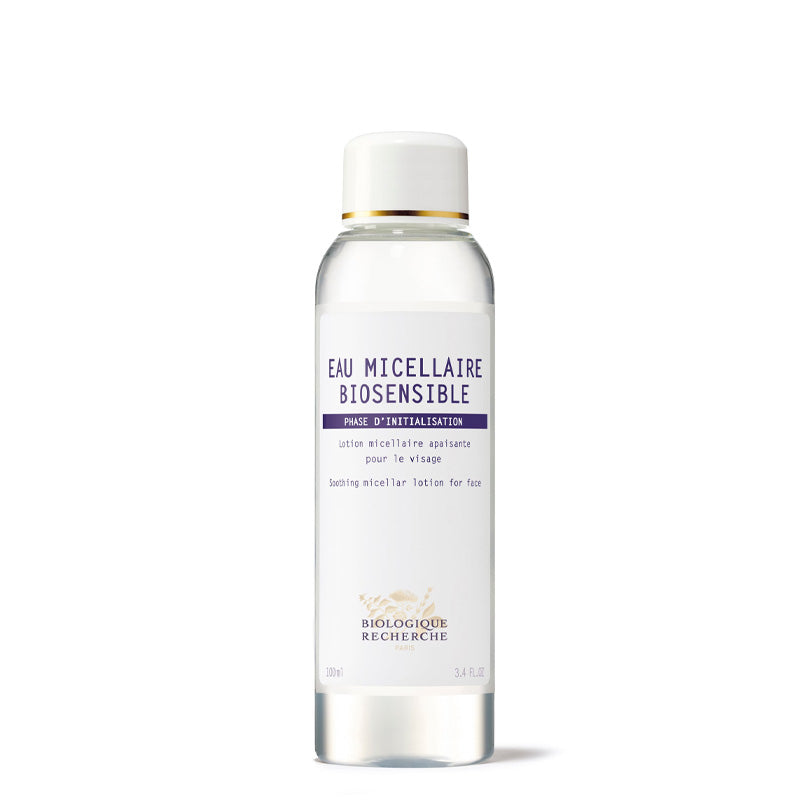 What is Biologique Recherche Eau Micellaire Biosensible? A gentle exfoliator that instantly captures impurities and removes traces of makeup from the skin. An excellent face lotion to easily remove makeup at the end of the day without irritation.