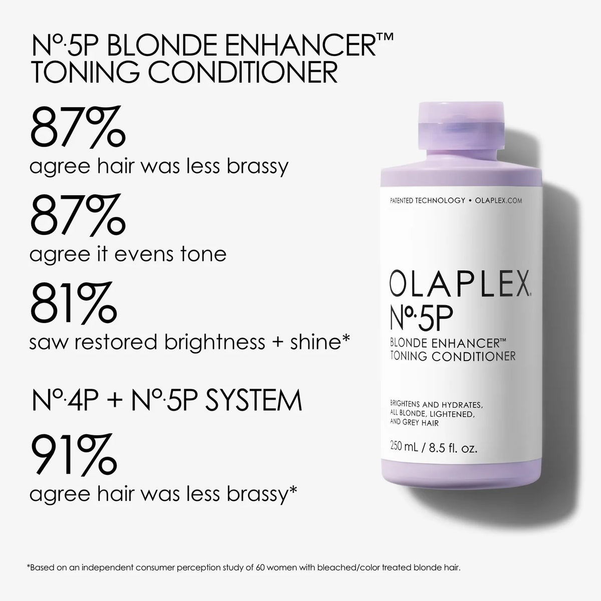 No. 5P -- Blonde Enhancer Toning Conditioner ** 8.5 fl oz / 250 ml