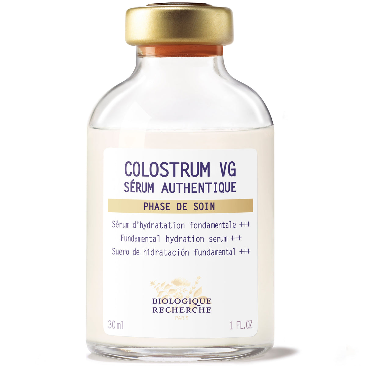Biologique Recherche Sérum Colostrum VG hydrating face serum for dry skin, intensive moisture serum to nourish, plump, and restore skin barrier