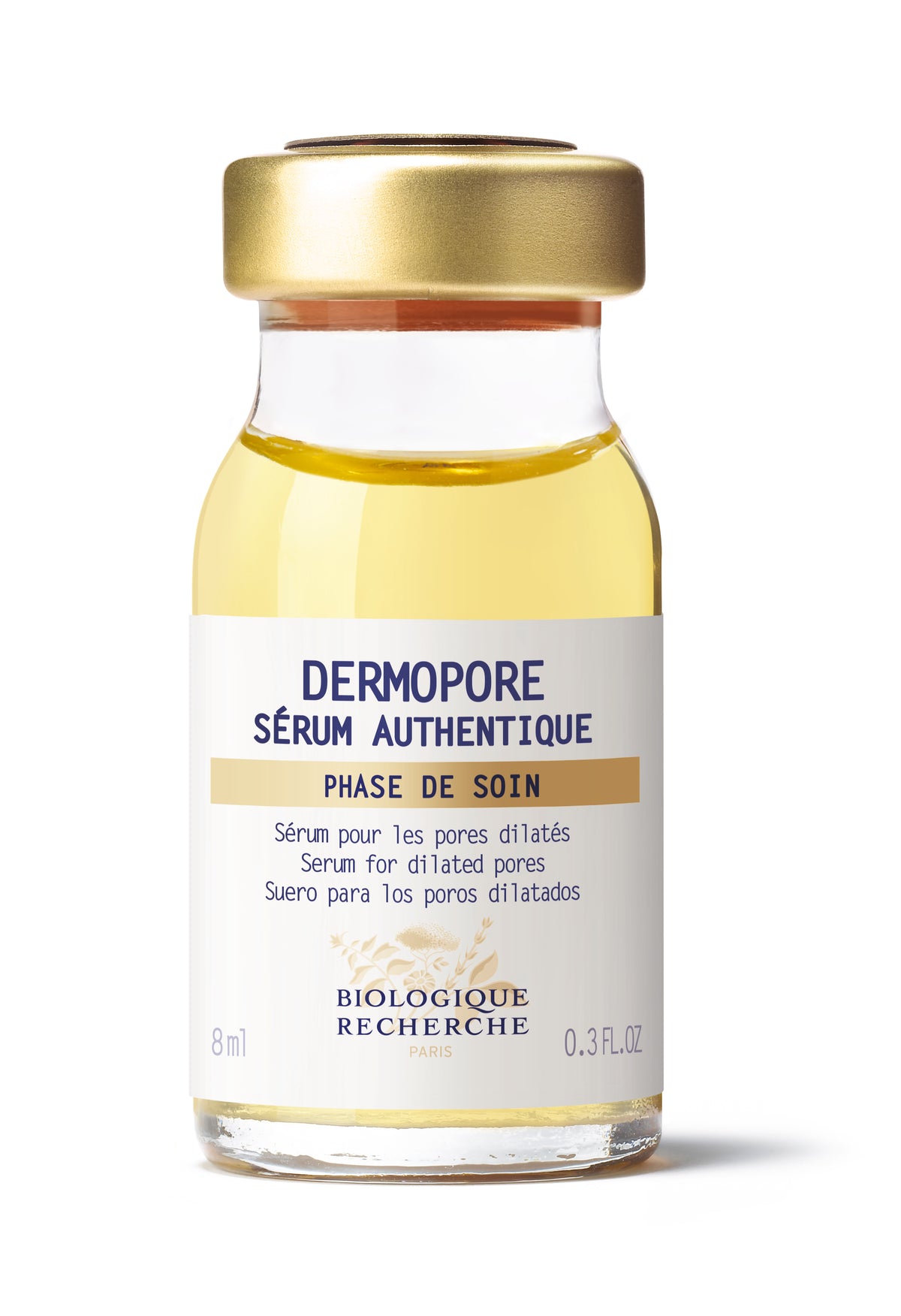 Biologique Recherche Serum Dermopore pore minimizer serum for oily and combination skin, refining treatment to tighten pores and control shine