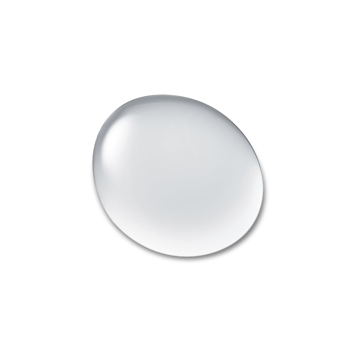 Transparent serum sample on white background