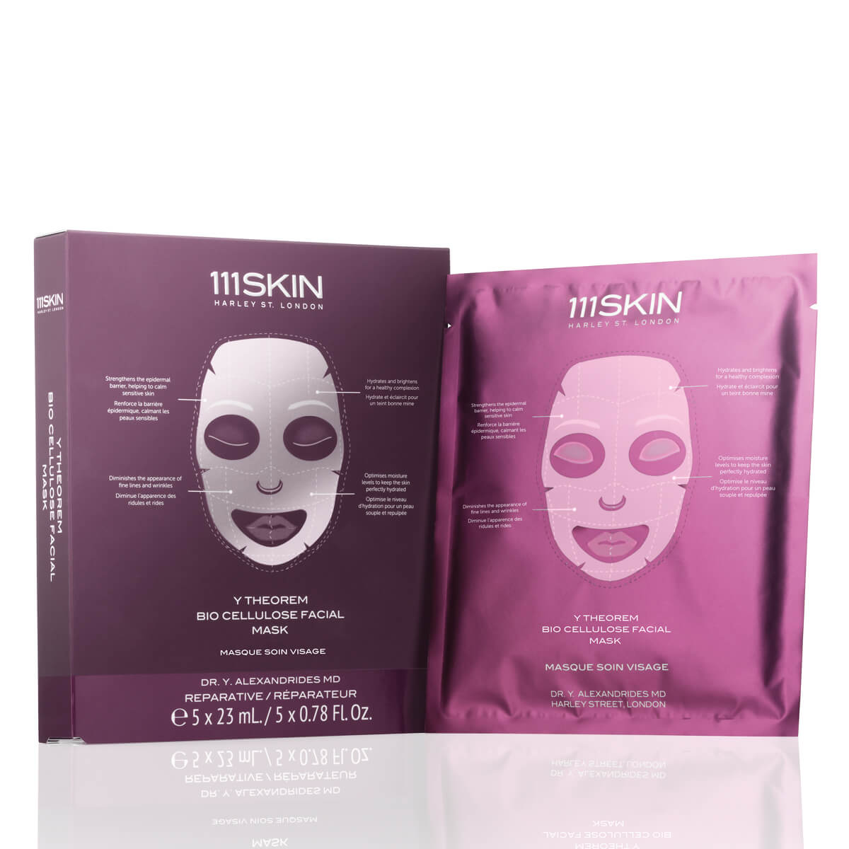 Y Theorem Bio Cellulose Facial Mask -- Box of 5