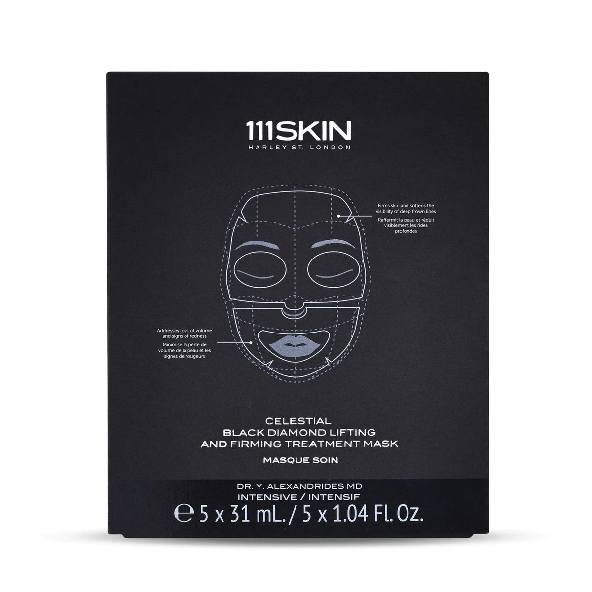 Celestial Black Diamond Lifting and Firming Face Mask -- Box of 5 | Pack of 3