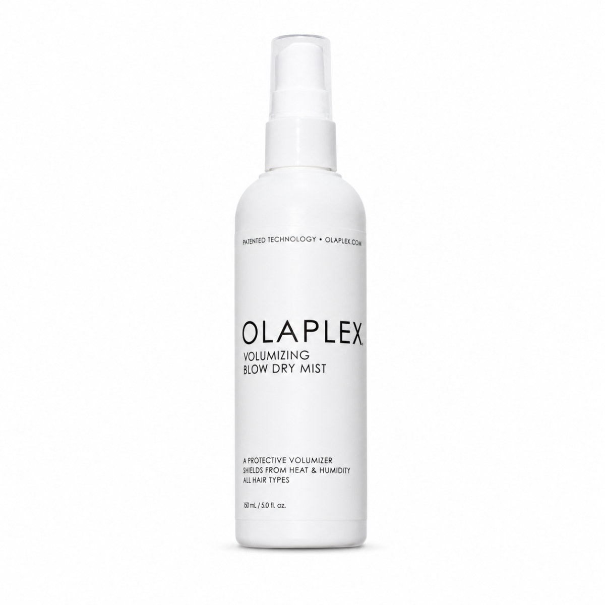 Product bottle on white background