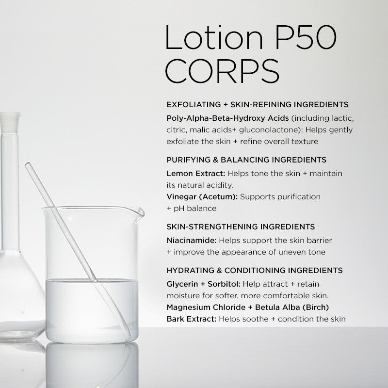 Biologique Recherche Lotion P50 Corps Key Ingredients