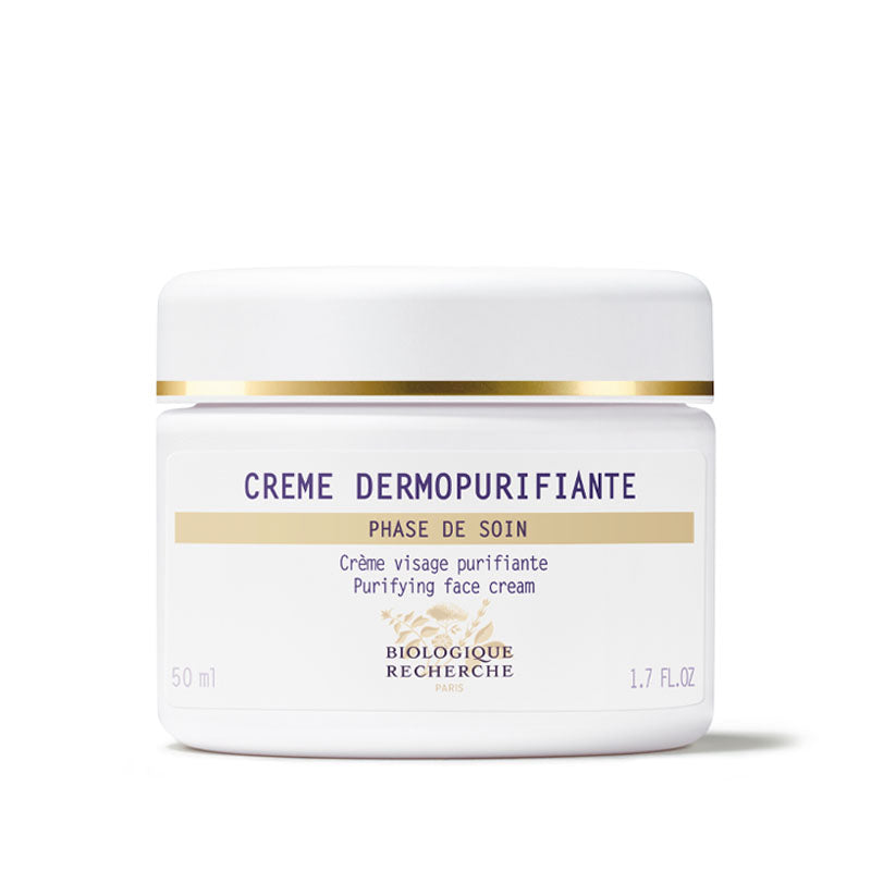 Biologique Recherche Crème Dermopurifiante acne treatment moisturizer, purifying face cream to reduce breakouts, control oil, and refine pores
