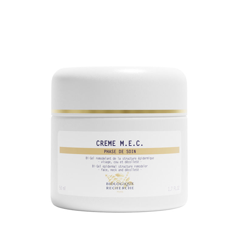 Biologique Recherche Crème M.E.C. remodeling face cream for sagging skin, firming moisturizer to redefine facial contours and improve elasticity