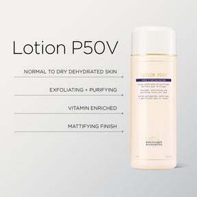 Biologique Recherche Lotion P50V gentle exfoliating toner for dry, dehydrated skin, improves texture while supporting hydration