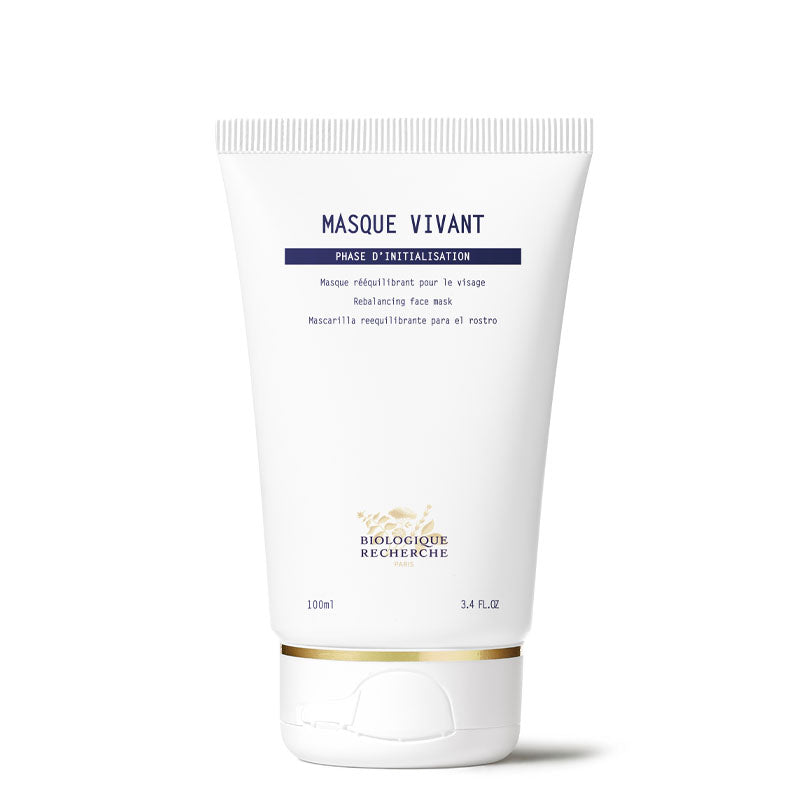 Biologique Recherche Masque Vivant purifying face mask for acne-prone skin, balancing mask to reduce breakouts, control oil, and refine pores