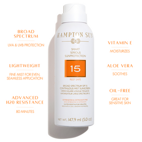 SPF 15 Continuous Mist Sunscreen -- 5.03 oz