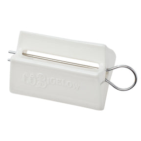 Ceramic Toothpaste Holder -- CO Bigelow Logo ** Metal Turnkey