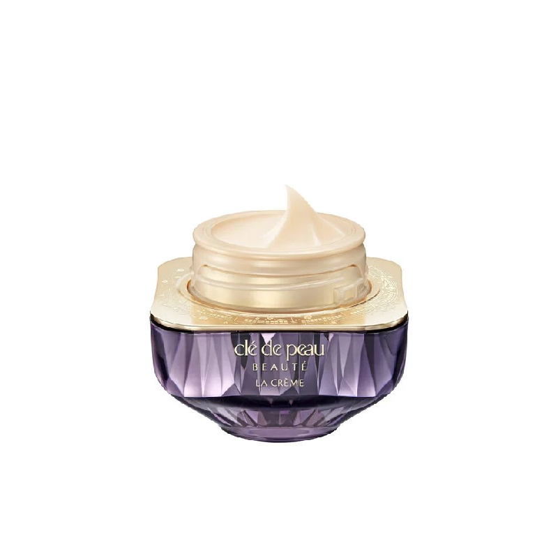 Cle de Peau Beaute La Creme Open Jar showing creamy texture