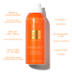 Spf 50 Mineral Mist -- 147.9 ml | 5.0 oz