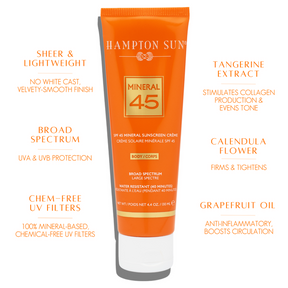 SPF 45 Mineral Sunscreen Creme -- 1.7 oz