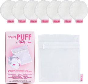 Toner Puff -- 7 Piece Set ** Plus 1 Pink Mess Laundry Bag