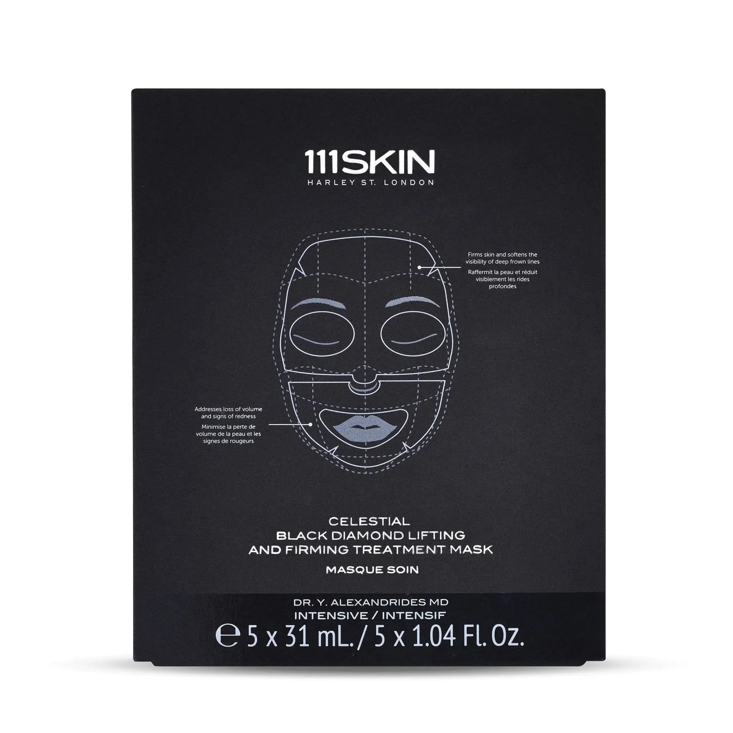 CELESTIAL BLACK DIAMOND LIFTING AND FIRMING FACE MASK -- Box of 5