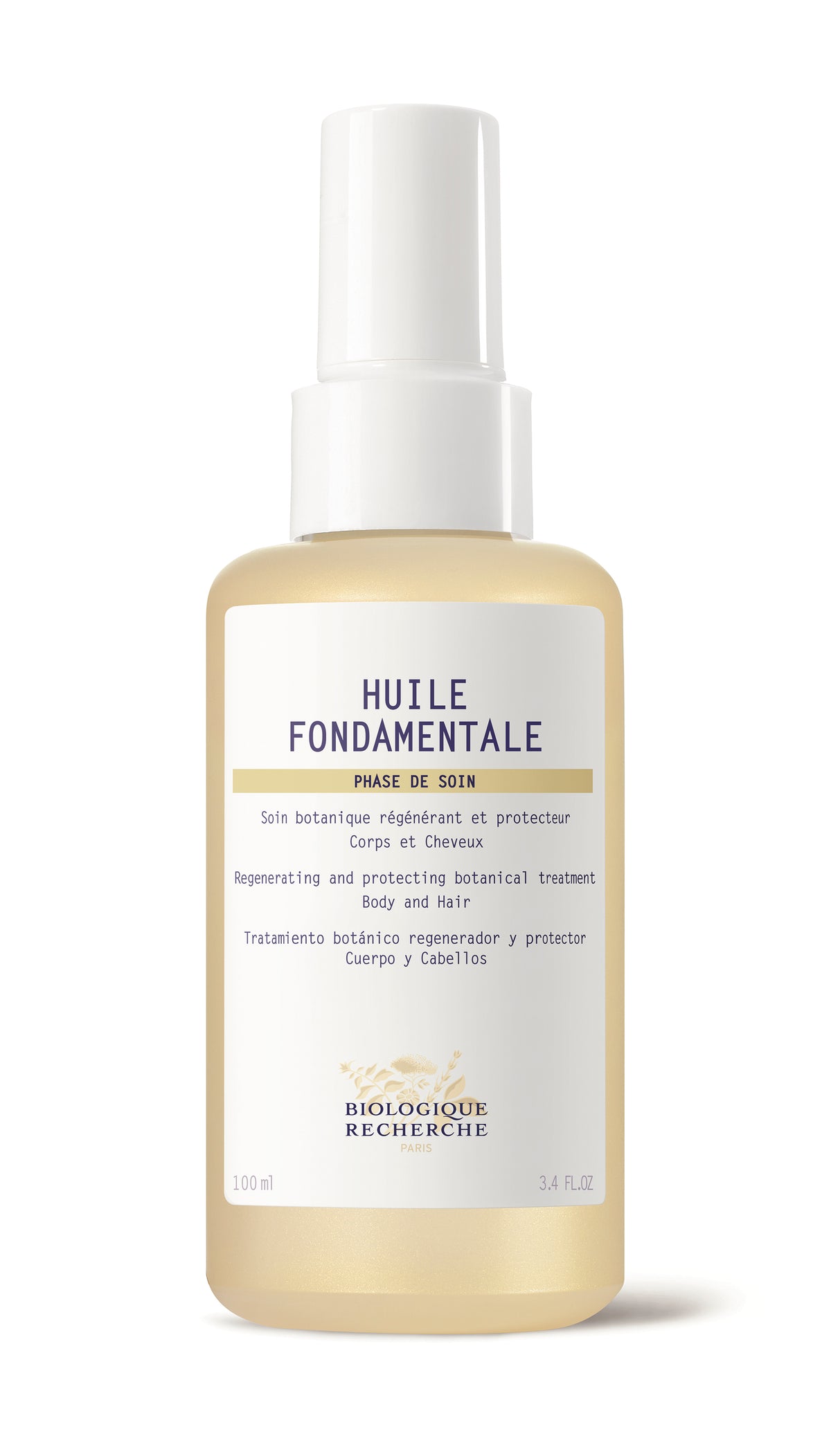 Huile Fondamentale -- Regenerating and Protecting Botanical Treatment ** Body and Hair Oil 100ml/3.4fl oz